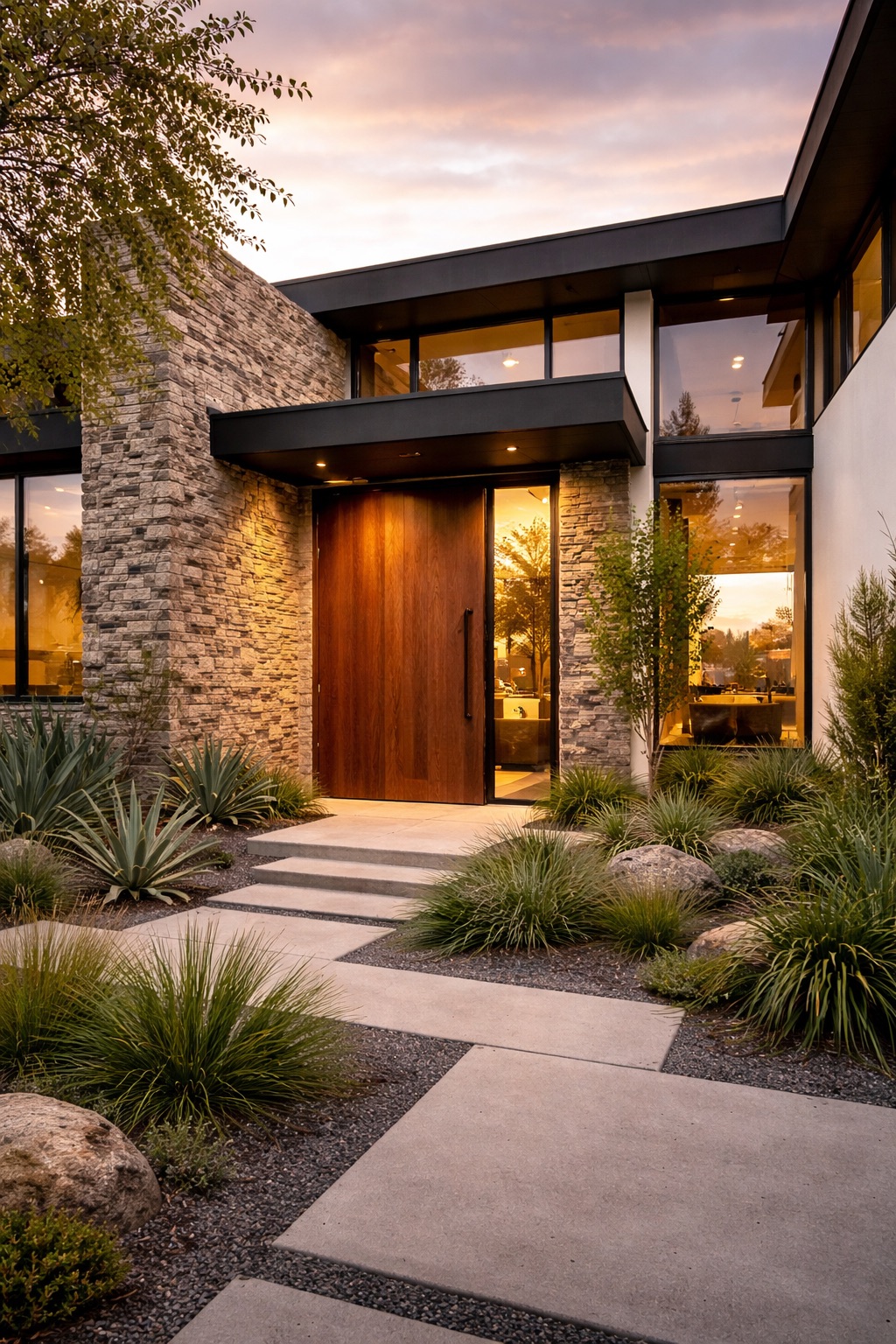 Fachada de casa moderna en querétaro diseño arquitectónico contemporáneo